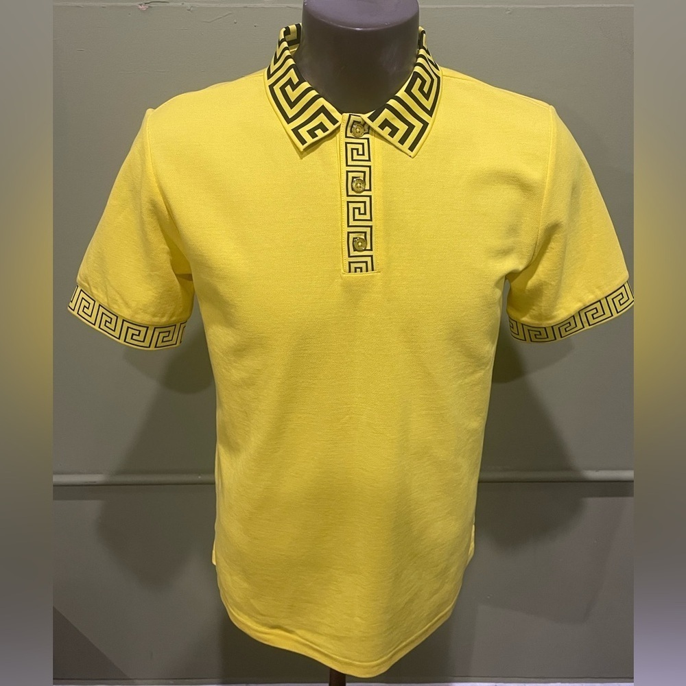 Prestige shirt polo yellow/black modern fit